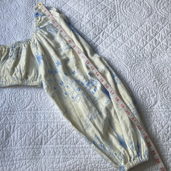 Sabo Jhazelle Set Maxi Skirt And Crop Top Santorini Off White Blue XS - Picture 7 of 16